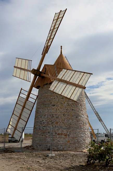 Moulin à vent de la Torre. Cliché Mairie de Claira