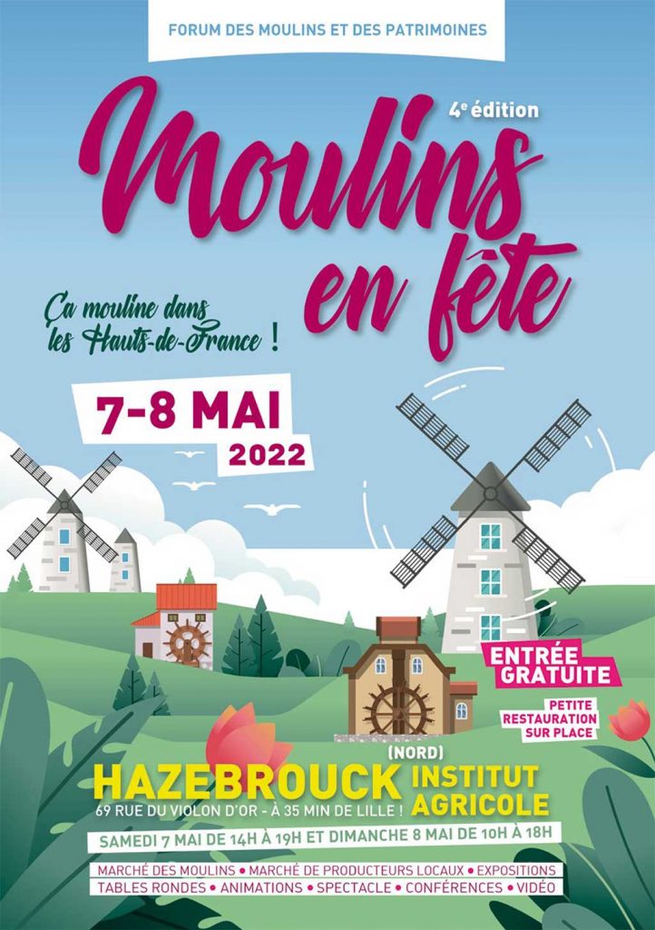 Moulins en fête (4e édition) - 7 & 8 mai 2022 à Hazebrouck